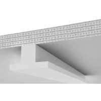 Perfil de sobrepor CTLX 050 da Construlux Iluminação com acabamento moderno e iluminação elegante para projetos arquitetônicos.